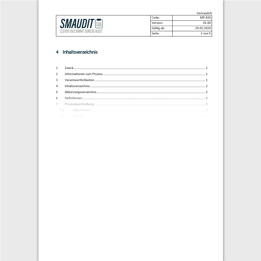 MP.830 - SOP Lenkung Nichtkonformer Produkte - SMAUDIT - DIN EN ISO 13485
