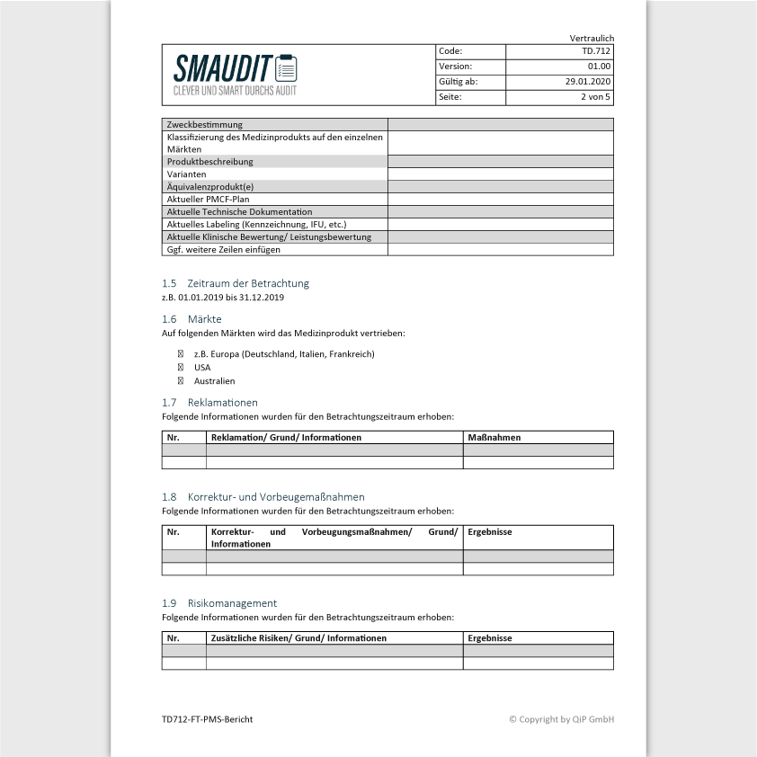 TD.712 - F&T PMS Bericht - SMAUDIT - Technische Dokumentation